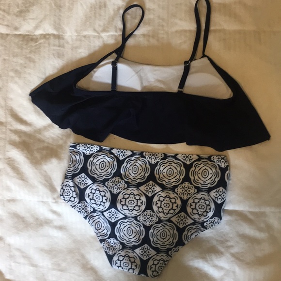 High-Waisted, Ruffle Top Bikini - Picture 2 of 2